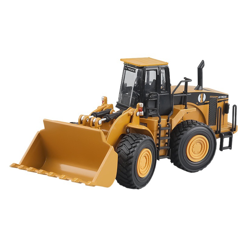 Simulación aleación ingeniería vehículo modelo de juguete para niños tierra empujando excavadora revolviendo volcado fuego grúa al por mayor
