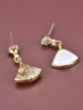 Korean popular jewelry girls fashion earrings Personal claw chain shell earrings live broadcast wholesale promotion