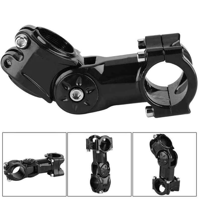 Mountain Bike Adjustable Stem, Bicycle Handlebar Riser, Fixed-Gear Bike Handlebar Heightening and Lengthening Modification Parts