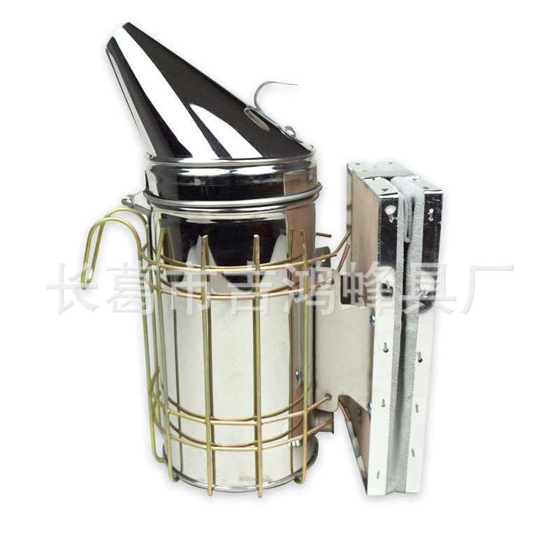 不锈钢喷烟器 熏烟器镇蜂熏蜂牛皮气包耐用吉鸿蜂具厂养蜜蜂工具