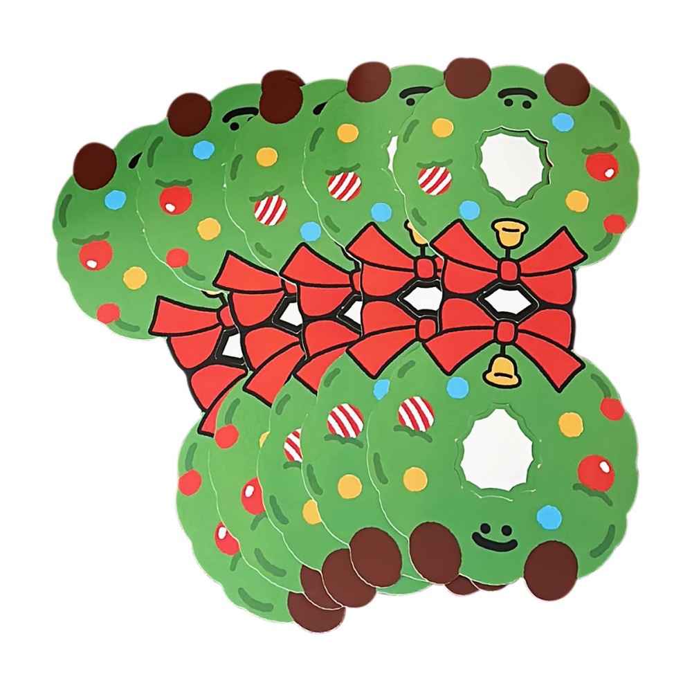 Tengyi original kraft bolsa de decoración cartón de regalo de Navidad accesorios de embalaje de chicas corazón de Navidad accesorios versátiles