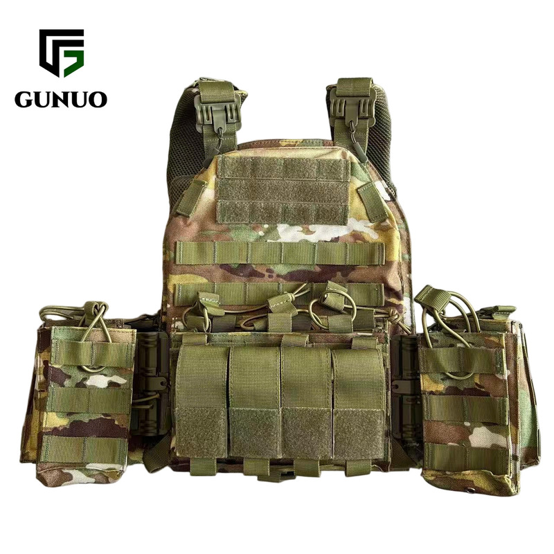 Gnuo 1000D Camouflage Wear-Resistant 6094 Quick-Release Tactical Vest Multi-Functional Protective Vest Equipment Cp Camouflage