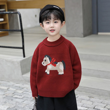 男童毛衣冬款儿童打底内搭冬季宝宝年服加厚针织衫毛线衣冬装保暖