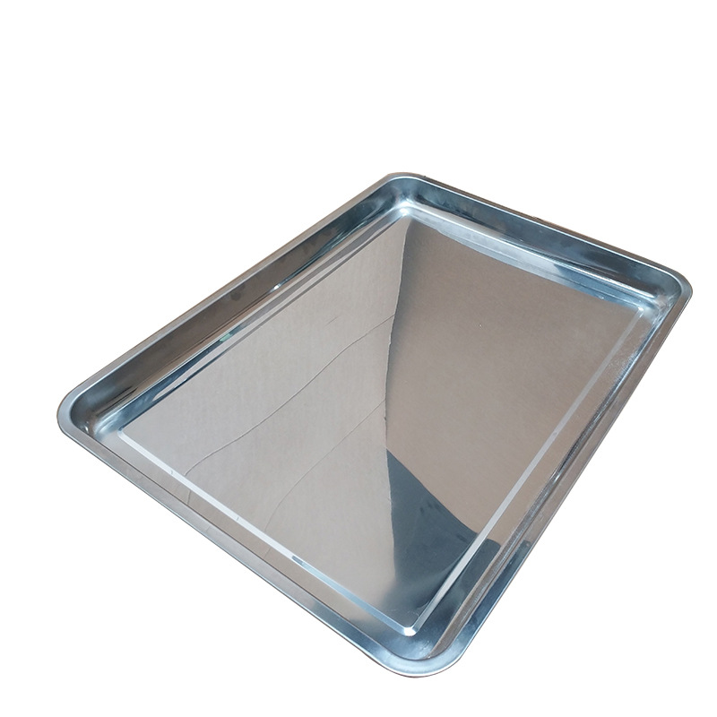 Extra large rectangular dinner plate stainless steel