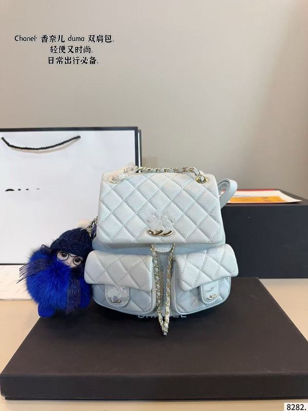 香奶奶小香风双肩小书包南台箱包工厂菱格链条迷你上课通勤包包|undefined