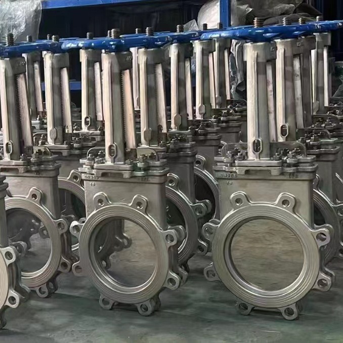 PZ73W-10P不锈钢干除灰手动对夹刀型闸阀