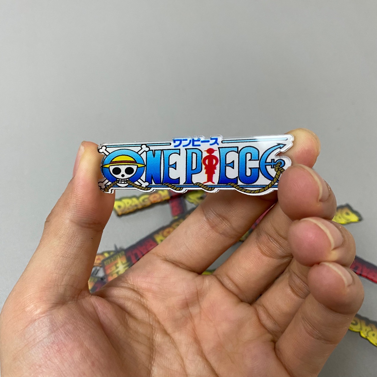 Siete Dragon Ball o Dragon Ball Z logotipo Dragon Ball Super placa de identificación One Piece logotipo accesorios de marca DIY hechos a mano