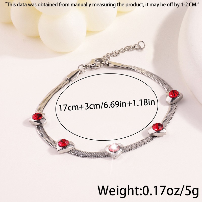 8g Weight PVD Coated Real Gold Plated Star Heart Shape Flower 304 Stainless Steel Simple Style Classic Style Waterproof Non Tarnish 304 Stainless Steel Bracelets