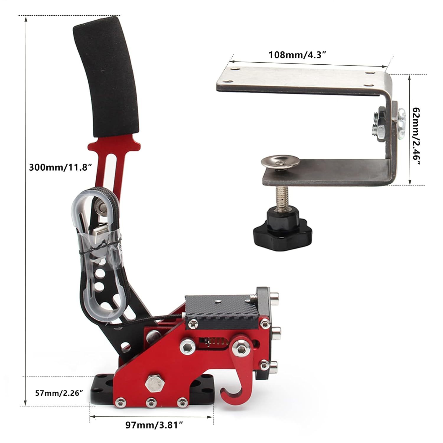 스테인리스 스틸 클립이 있는 빨간색(3세대)