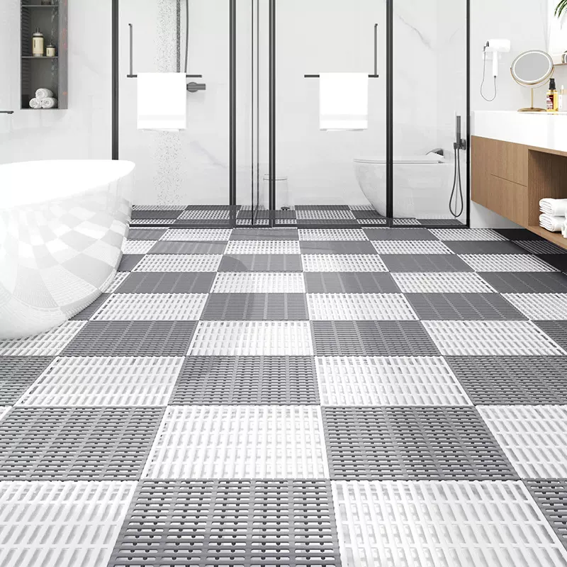 大江TPE卫生间可拼接脚垫浴室地垫强吸水家用DIY镂空疏水防滑垫
