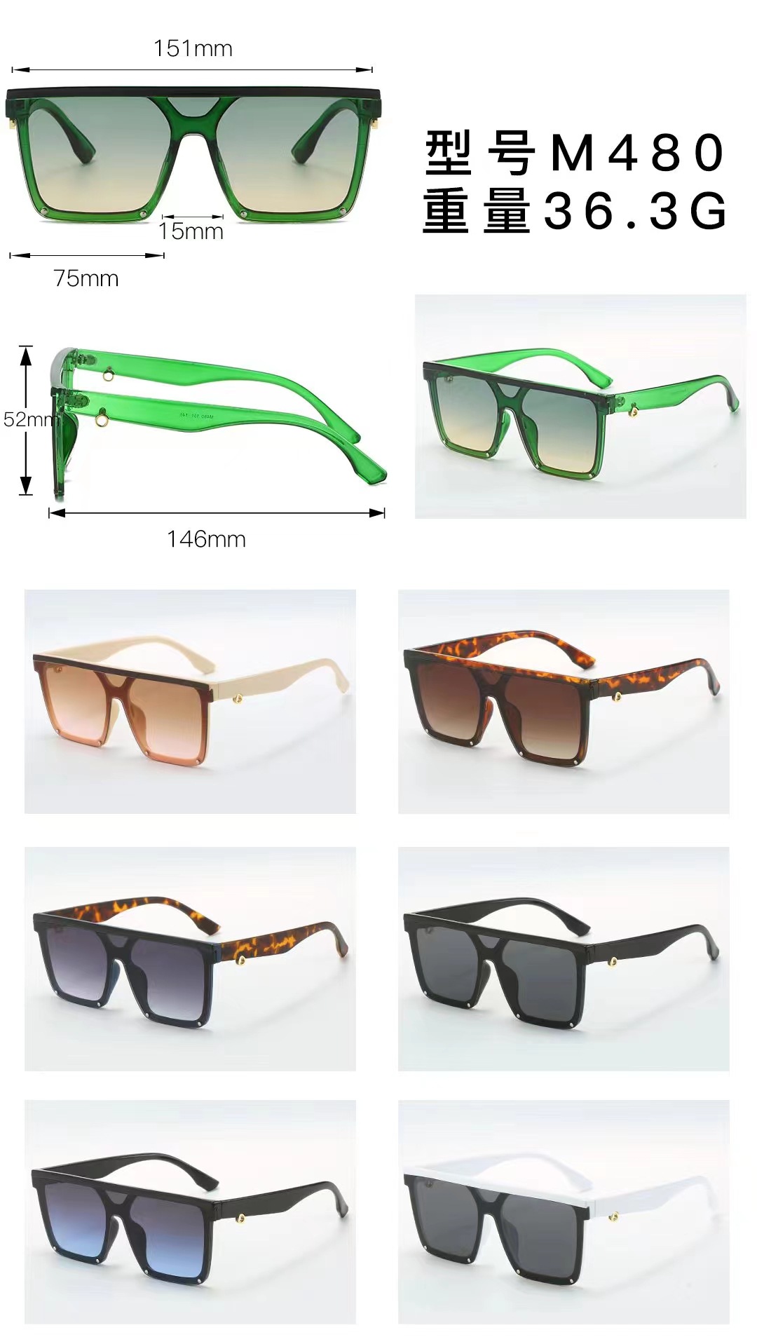 sexy trend beach sunglasses hip-hop style for traveling