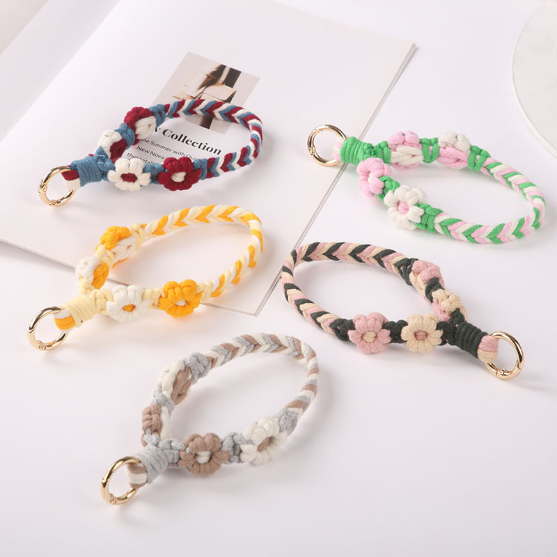 Woven two-color mobile phone handmade with pigtail