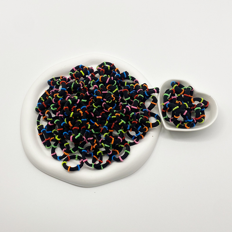 블랙 [100개 1봉] 대나무 원형 2cm