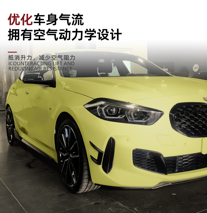 Applicable to BMW 1 Series bmw f40 Sport 118i 120i 2019 MP Front Wind Knife Sticker Exterior Modification