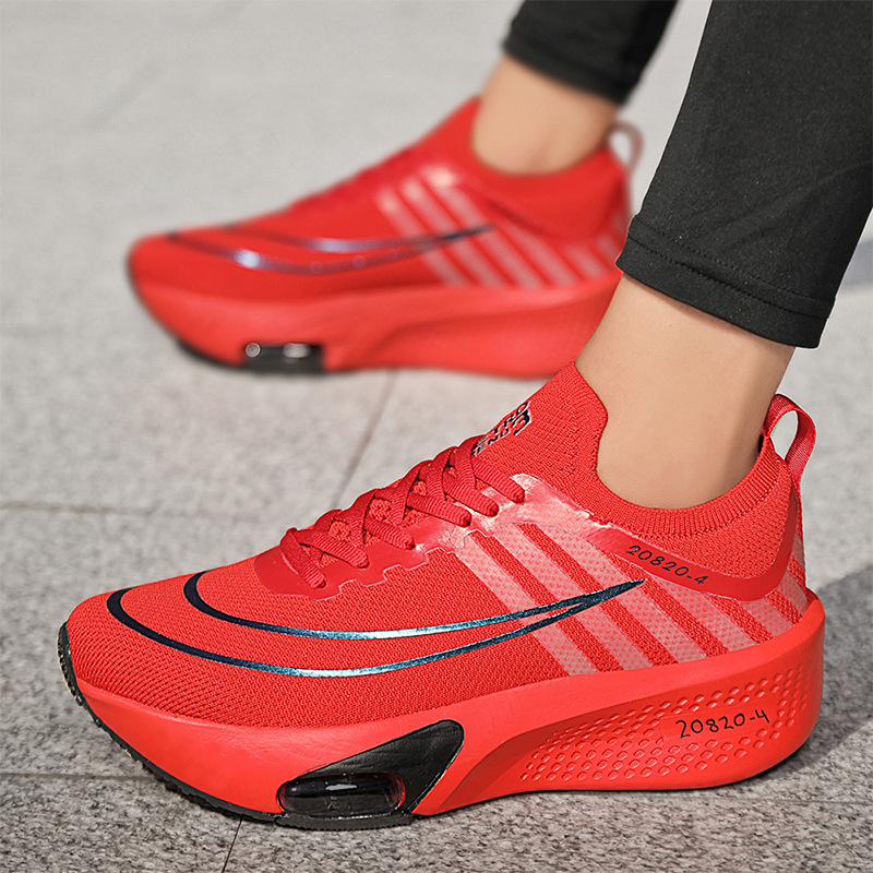 2025 verano tela de malla transpirable amortiguación zapatos para correr hombre y mujer desgaste antideslizante pareja de zapatos deportivos con cojín de aire casuales