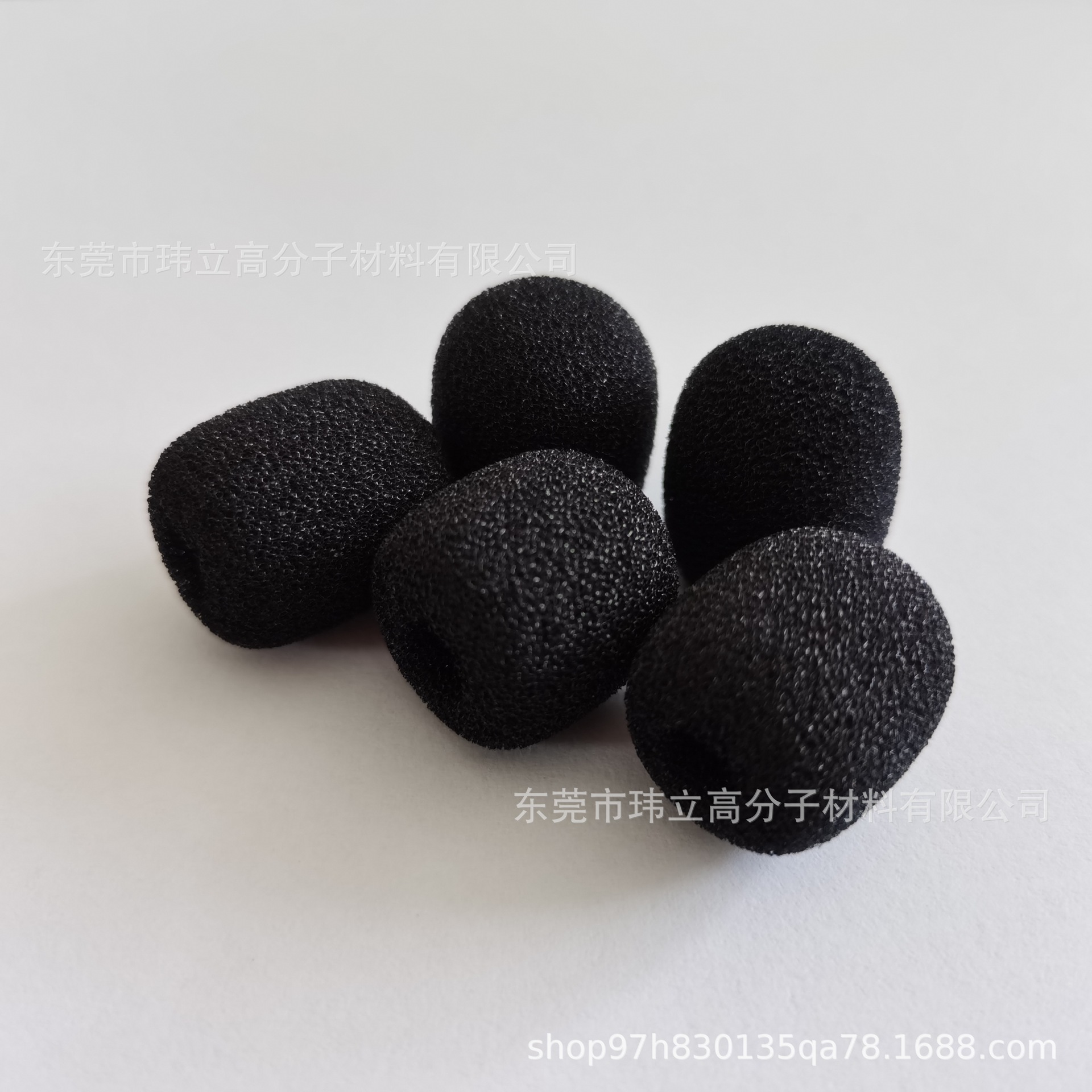 扩音器唛头小咪绵 耳机领夹麦防风海绵罩 彩色过滤绵话筒套