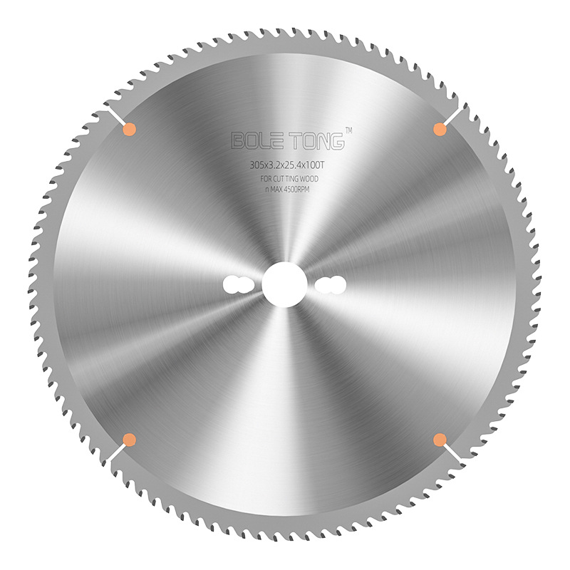 BolaTong profesional de mesa de empuje sierra de aleación 12 pulgadas 120 dientes madera contrachapada hoja de corte especial