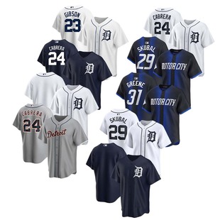 Tigers Nfl Detroit Tigers 24 Cabrera 29 Skubal Jersey Embroidered Baseball Uniform Batch