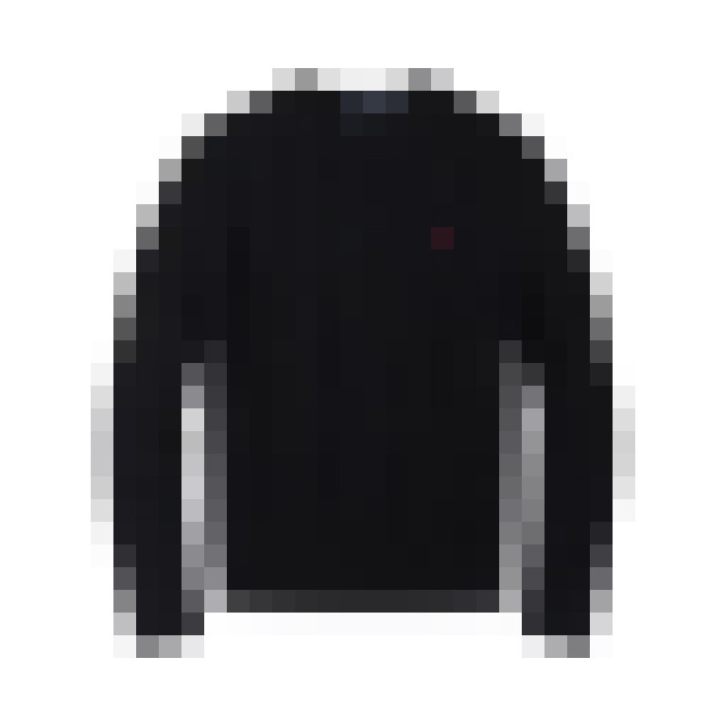Three-Label Classic Cable-Knit Round-Neck Sweater with Pony Logo Embroidery