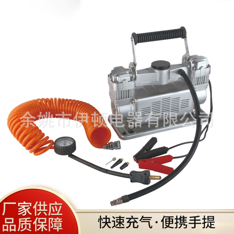 厂家供应电动充气泵便携式小型车载充气泵汽车充气泵
