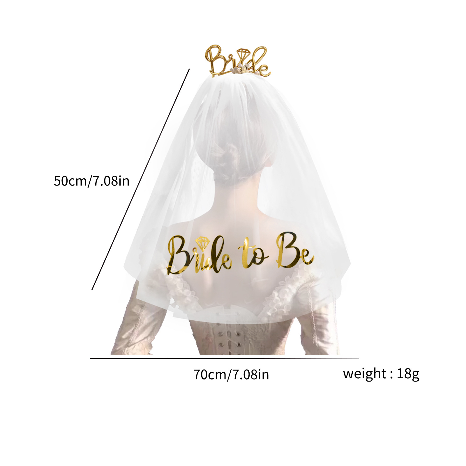254g Weight Hair Band Event & Party Supplies 3 Pieces Set Quantity Wedding, Date Occasion Alloy, Satin Cloth Material Letter Pattern Romantic Style Romantic Letter Alloy Satin Cloth Wedding Date Hair Band Party Supplies Party Accessories 3 Pieces Set 1
