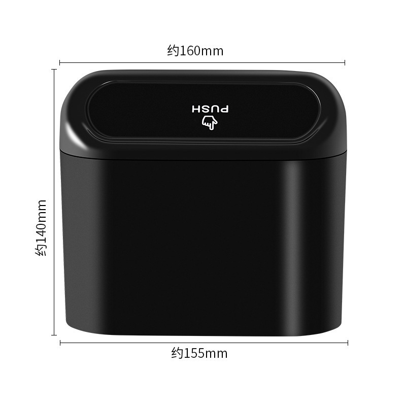 Coche mini basura puede multi-funcional colgante caja de almacenamiento gran capacidad coche sundries organización caja de almacenamiento impermeable