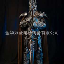 跨境巫妖王盔甲 1:1 可穿戴全身铠甲 Lich King Cosplay