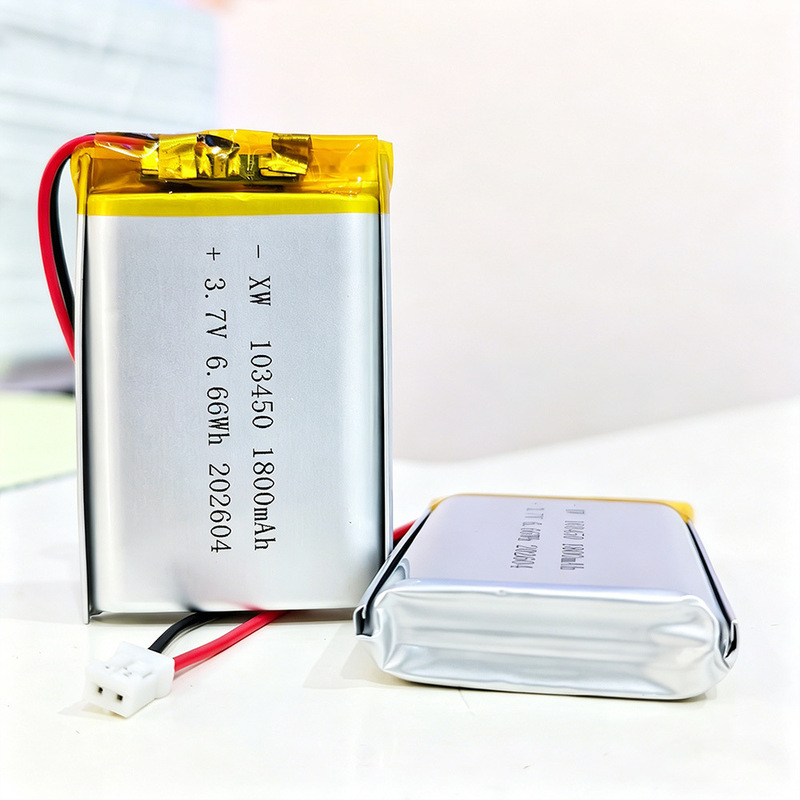 3.7V 103450 Polymer Lithium Battery Beauty Instrument 1800Mah with Kc Certified 3C Certified Lithium Battery