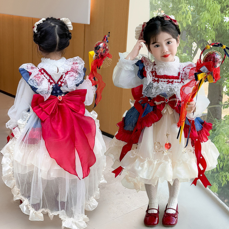 儿童洛丽塔公主裙女童秋季新款白雪公主连衣裙Lolita生日礼服裙|undefined