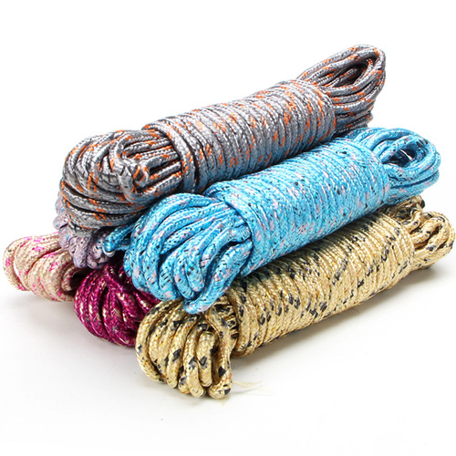 Thick nylon clothesline, windproof, non-slip, and drying quilt, 10-meter rope bundled with wear-resistant clothes, hanging clothes and drying quilt