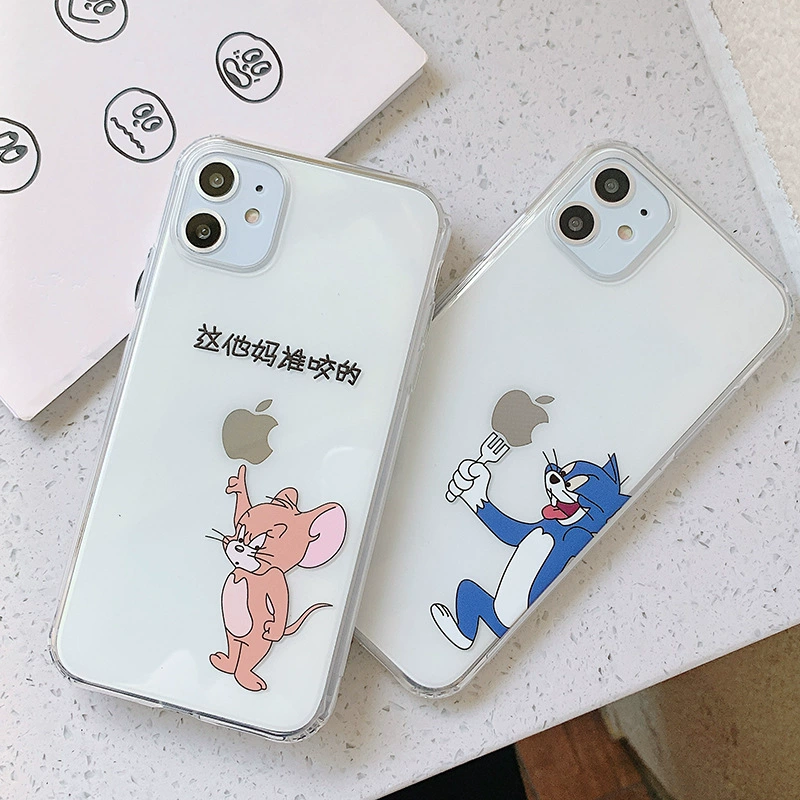 Apple, совместимый чехол для телефона, мультфильм силиконовый iPhone 14, милый защитный чехол, iphone