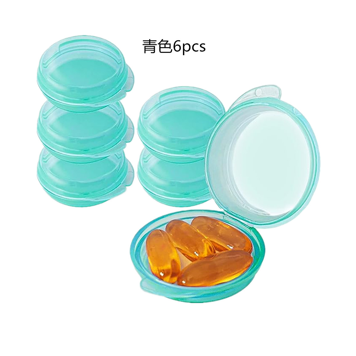 Transfronterizo XL colorido tres veces al día mañana y noche 7 días conveniente Arco Iris cuadrado conveniente caja de la píldora 4 rejilla 6 rejilla 8 rejilla caja de la píldora