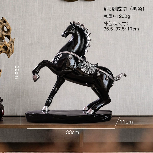 Horse to a successful decoration-black