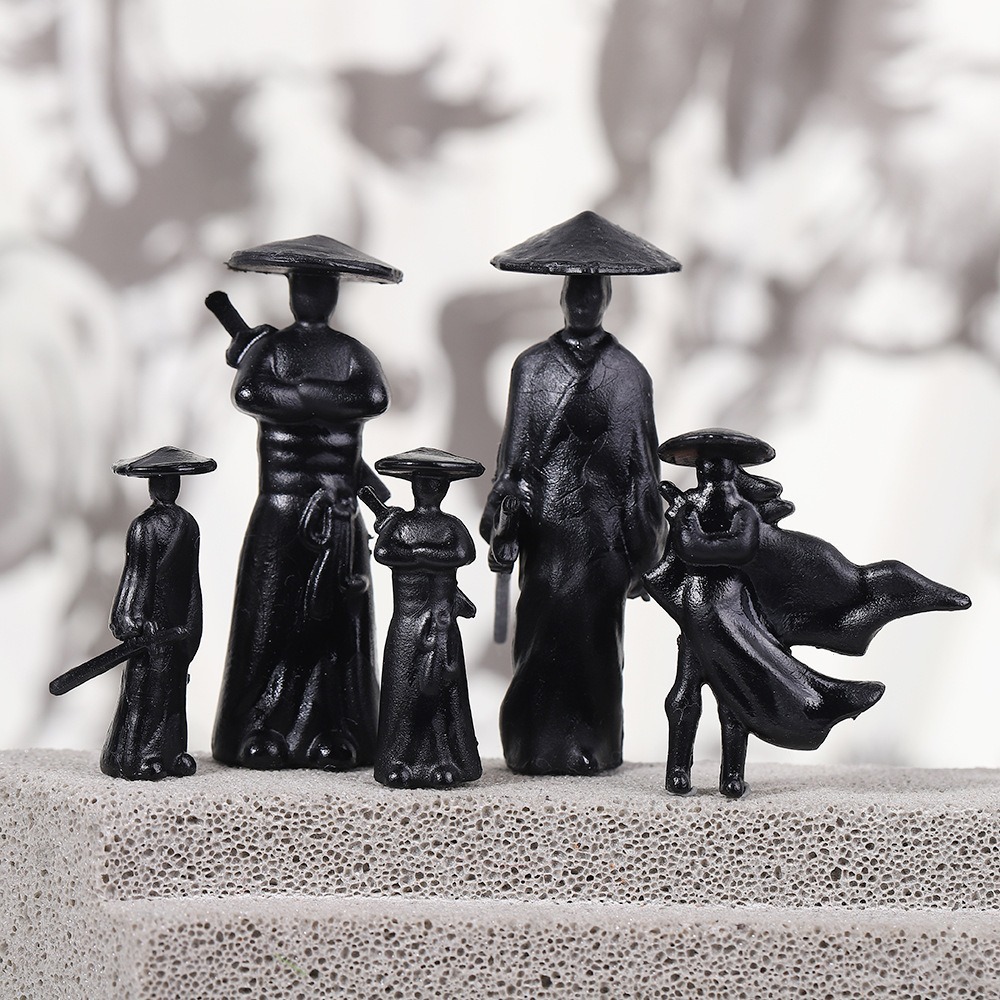 Ancient Style Martial Arts Sword Car Screen Model Ornaments Car Center Console Decoration Jianghu Swordsman Hand-Made Crafts