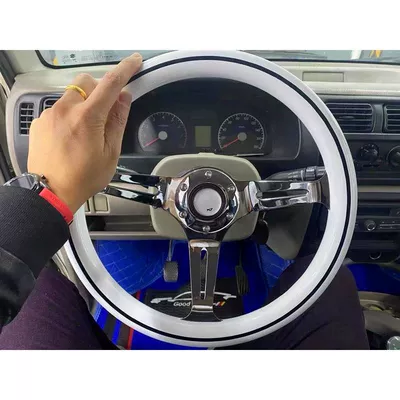 Other Car Modifications | 15 inch steering wheel - off-white-new-white-with-black