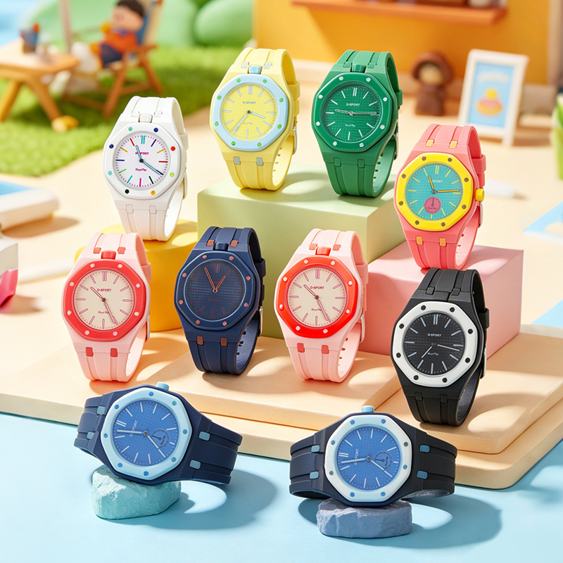 Wholesale Sales of Swatch X Royal Oak Candy-Colored Quartz Watches with Straps, Suitable for Students and Couples, Versatile for Both Men and Women Wholesale Sales of Swatch X Royal Oak Candy-Colored Quartz Watches with Straps, Suitable for Students and Couples, Versatile for Both Men and Women