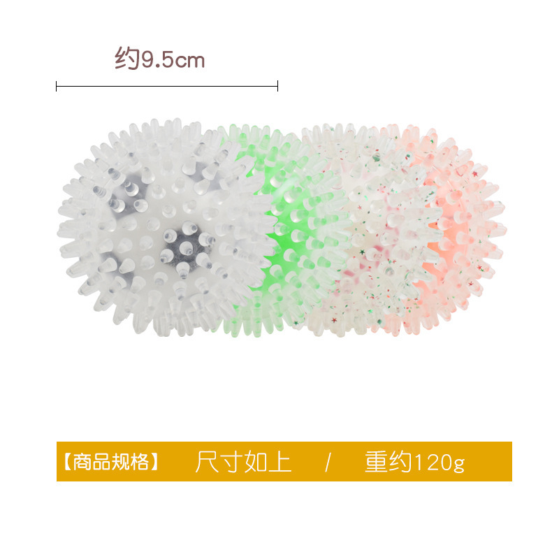 Nuevo juguete de sonido para perros TPR transfronterizo Thorn Ball vinilo béisbol fútbol mascota molares resistentes a los mordiscos juguete interactivo