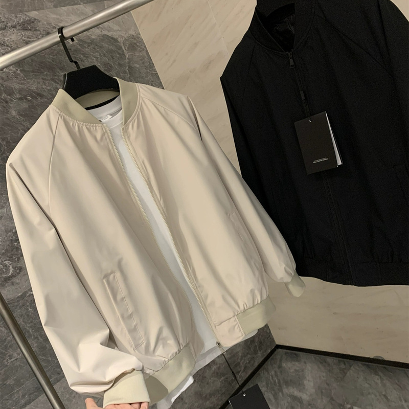 399 offline! Guest Fabric Autumn and Winter New Arrival Men's Outdoor Lightweight Simple Casual Baseball Suit Jacket Coat Trendy