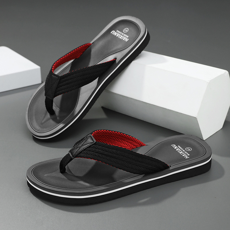 [Suministro exclusivo transfronterizo] Chanclas de verano para hombres, zapatillas de talla grande con sensación de alta gama, chanclas ligeras, antideslizantes, desodorantes y resistentes al desgaste