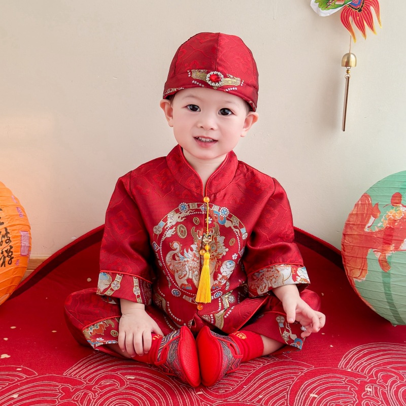 宝宝抓周礼服