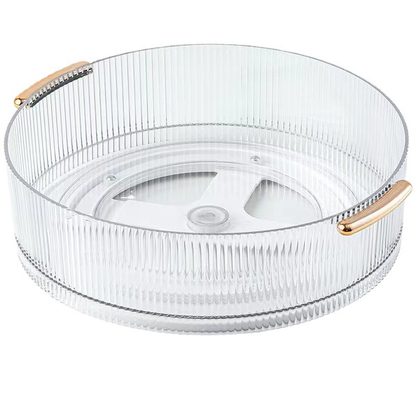 Transparent plastic cosmetic table storage box