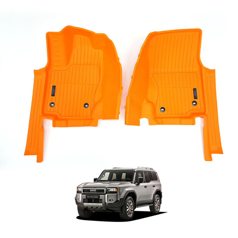 Costura transfronteriza Toyota Prado Overbearing Lc250 coche naranja alfombrilla especial Prado inyección impermeable