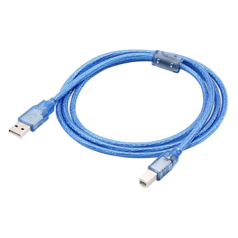 USB печати линии 1,5 м прозрачный синий революция площади устной USB2.0 принтер линии передачи данных линии подключения