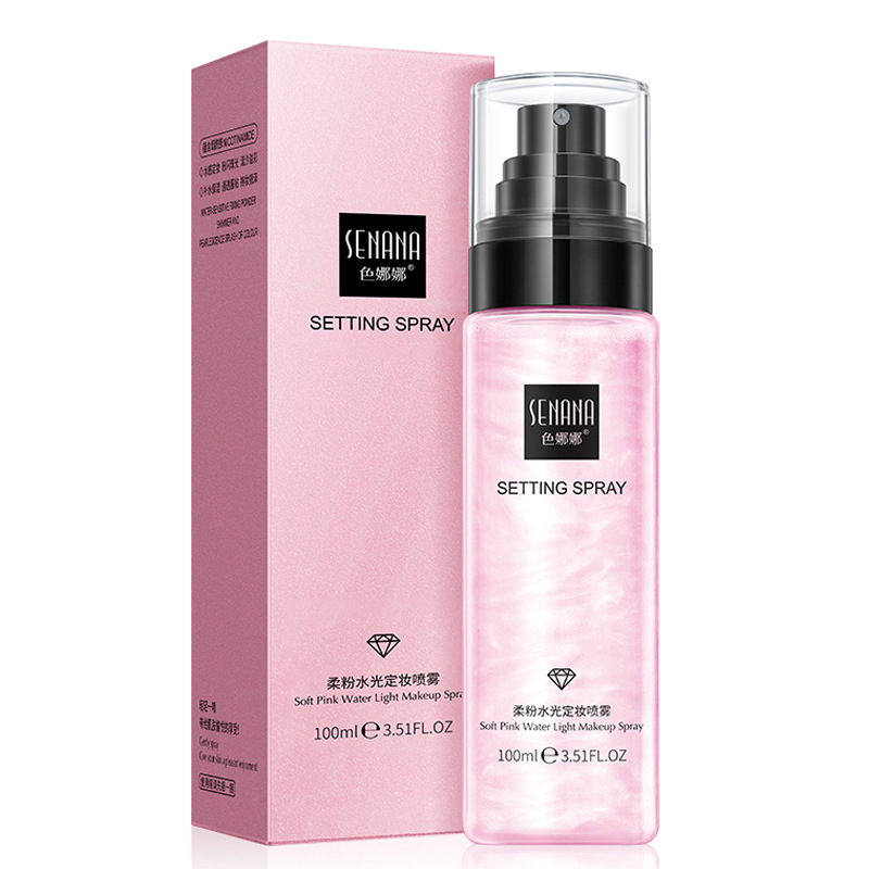 [세나나] 소프트 핑크 워터 글로우 메이크업 세팅 스프레이 100ml (New)