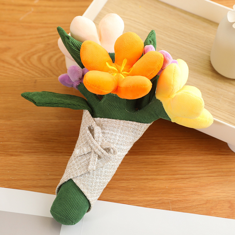 Plantas creativas flores en maceta muñecas dibujos animados lindos interesantes flores de mano decoración para el hogar juguetes para mujeres