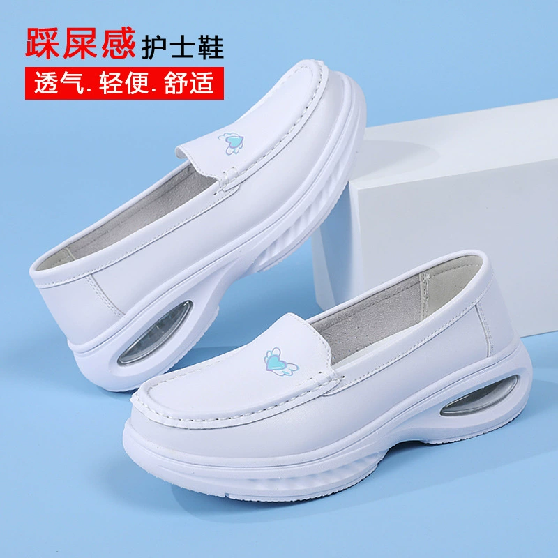 Специальная для больниц обувь для медсестер для женщин с поддержкой свода стопы, мягкой подошвой, дышащими и не утомляющими ногами, весенне-летняя медицинская обувь на плоской подошве.