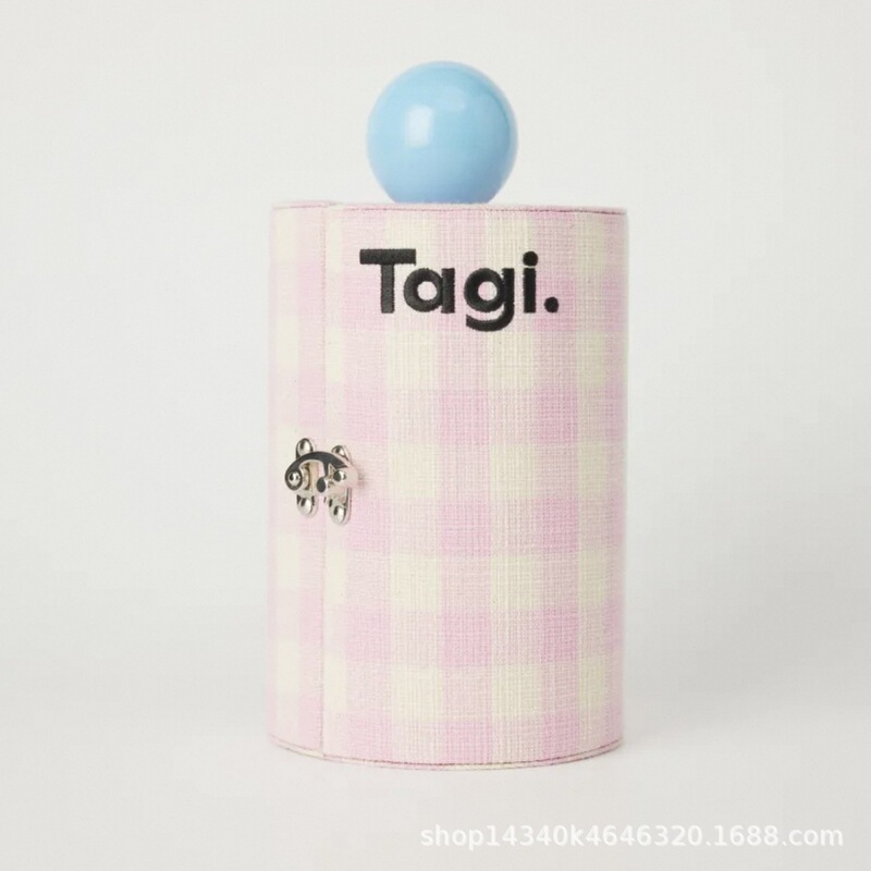 Tagi.新款机灵信号旋转桌面收纳高级复古大容量小众首饰盒化妆包|undefined
