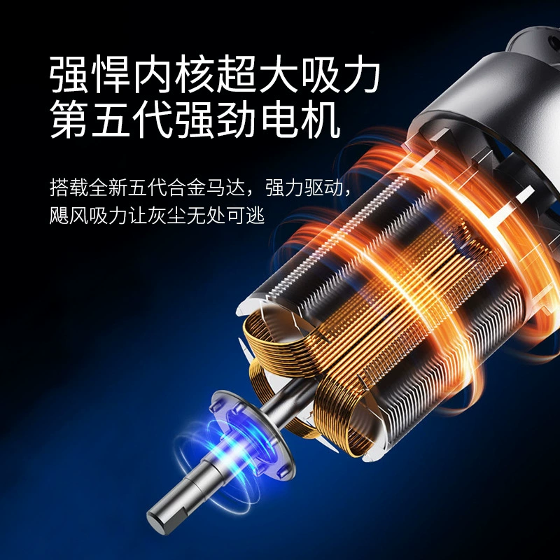 Handheld small vacuum cleaner charging for car