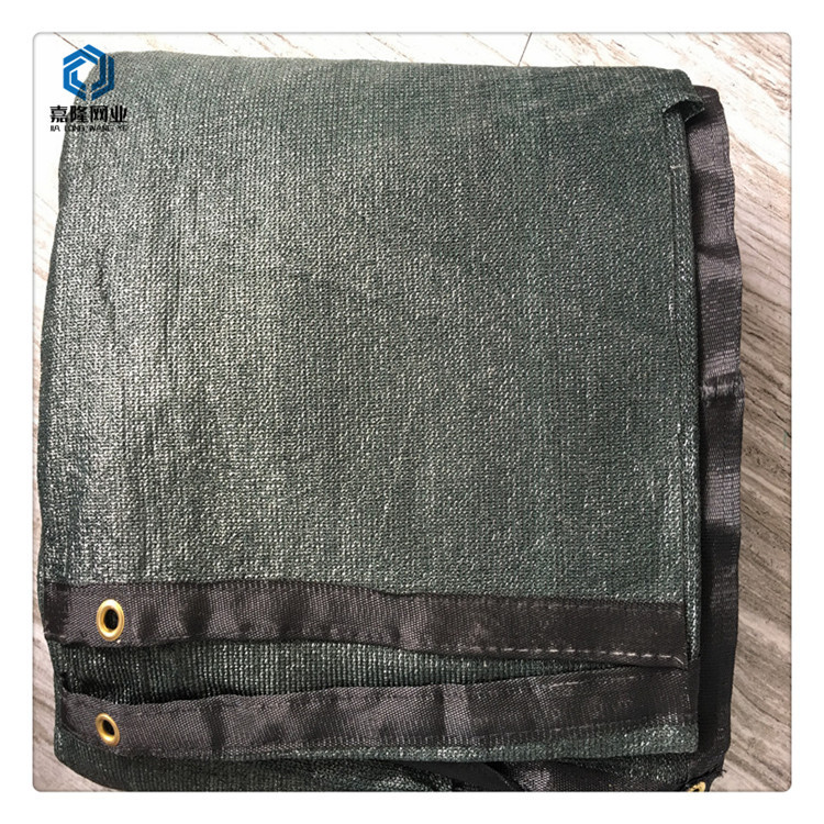 Customized Offer Hdpe Green Sunshade Net with Edge and Perforated Balcony Sunshade Fence Net for Shade and Sun Protection Balcony Net