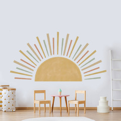 Bulk Bohemian Arch Sun Sticker Self-Adhesive Living Room Bedroom Decor Cross-border Wall Sticker